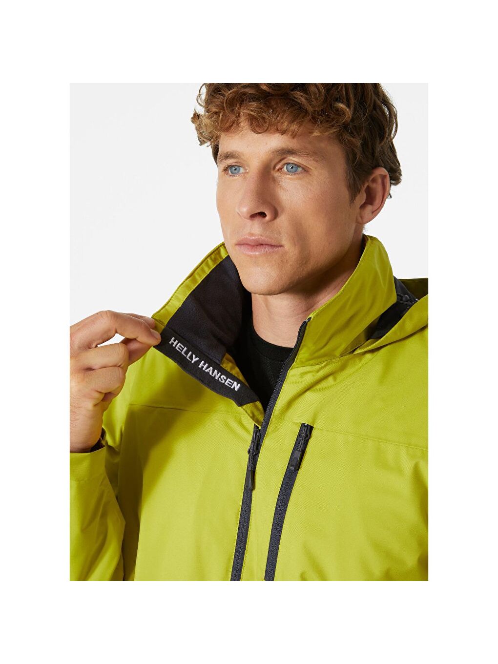 Crew Hooded Midlayer Erkek Yeşil Mont-3