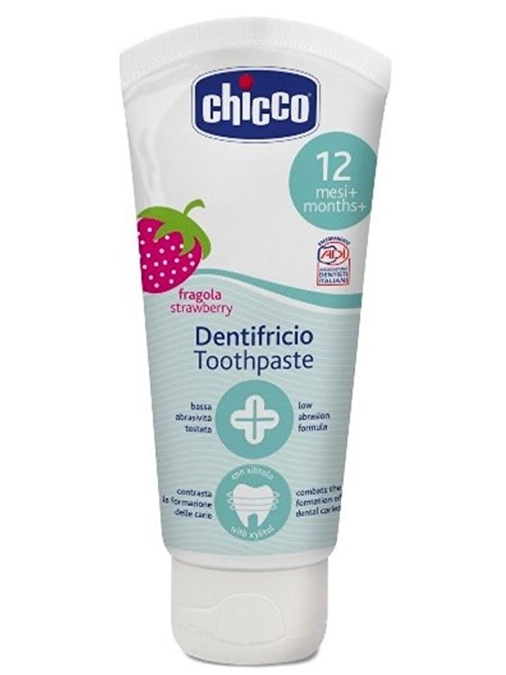 Chicco Renksiz Çilekli 12 Ay+ 50 ml Diş Macunu