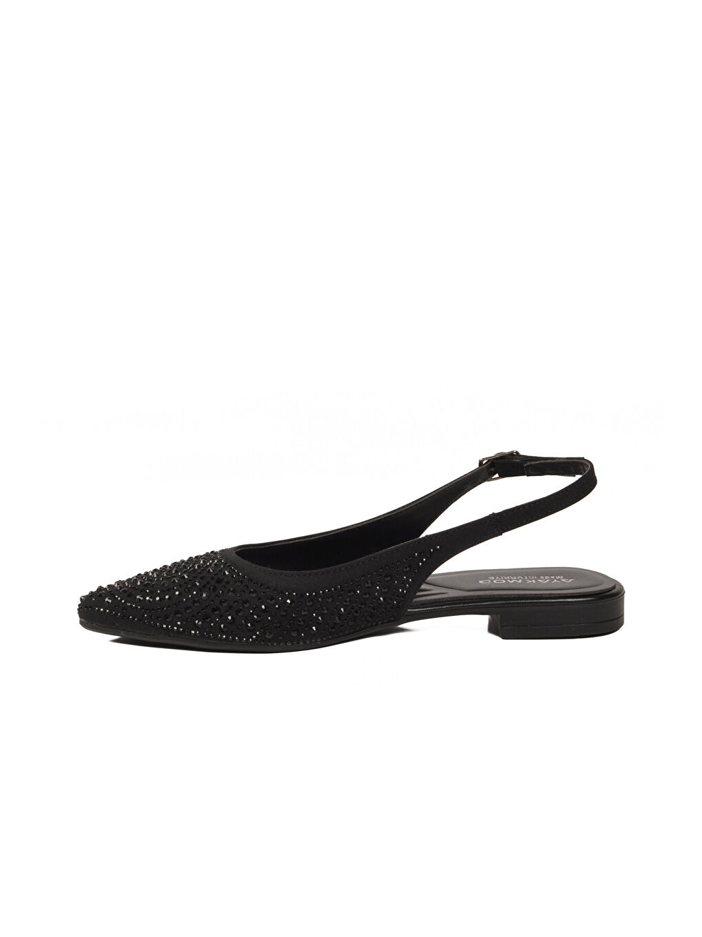 Siyah Taş İşlemeli Kadın Abiye Ayakkabı 354230 Z-3