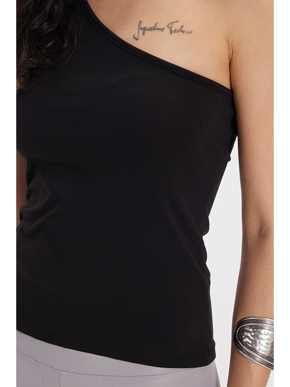 Kadın Slim Fit Dar Kesim Pamuklu Kolsuz Siyah Crop Atlet-3