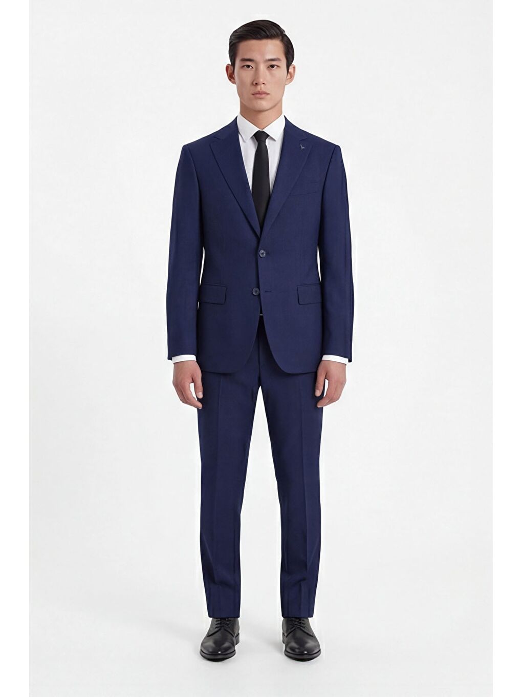 Giotelli Erkek Açık Lacivert Dar Kesim Slim Fit Viskon Dokuma Normal Bel 6 Drop Takım Elbise-1