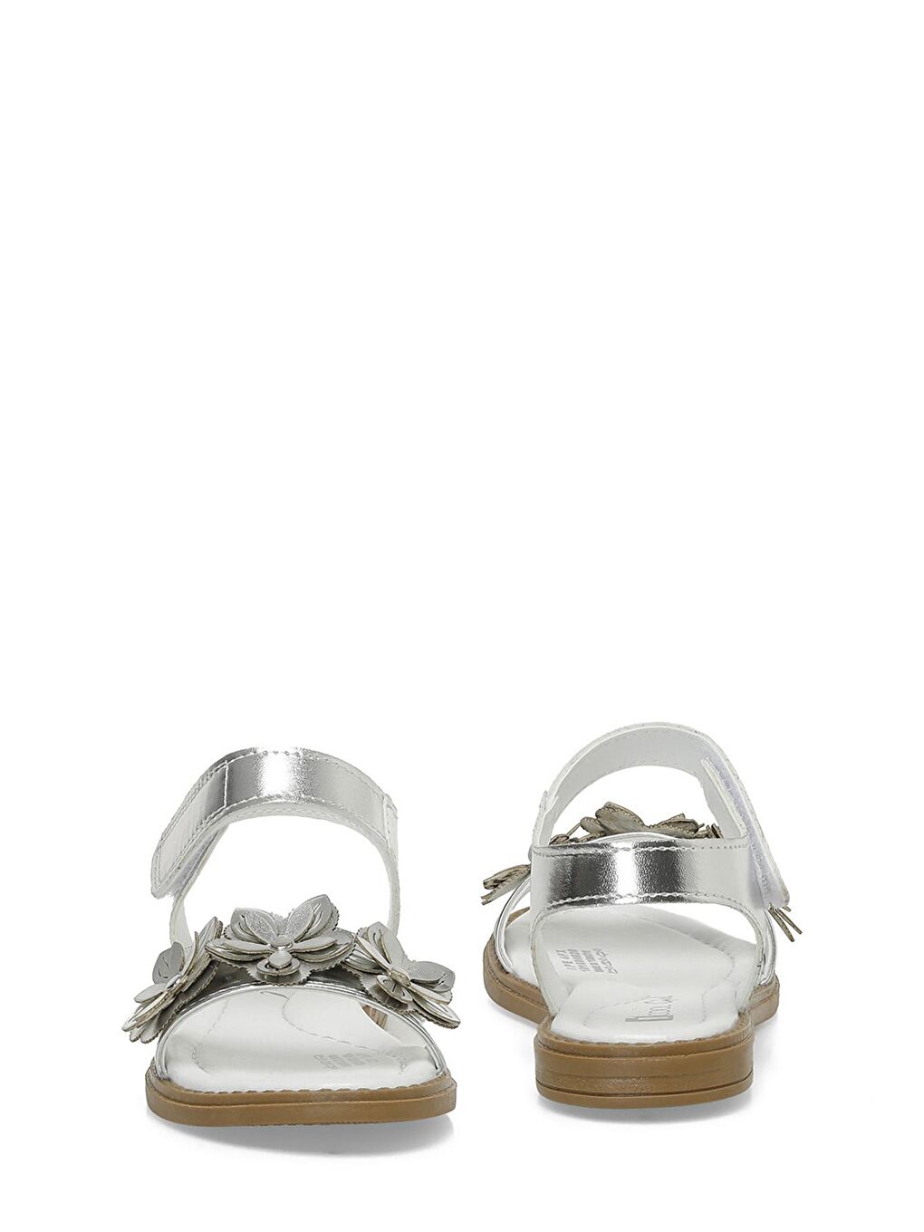 Gri APE 4FX Gümüş Kız Çocuk Sandalet-4