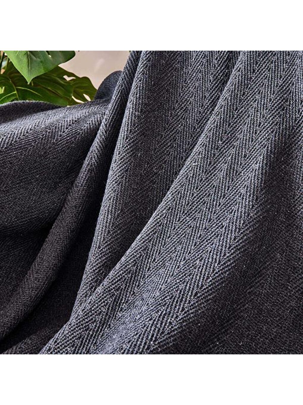 Soft Koltuk Şalı - Antrasit - 180x200 cm-1