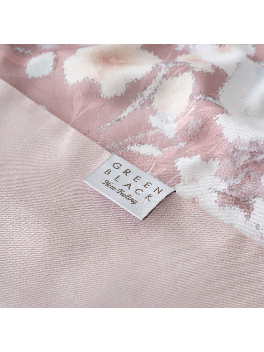 Pembe Rosalya Çift Kişilik Nevresim Takımı %100 Pamuk 210 TC 83 Tel Saten Digital Baskılı Pudra-6