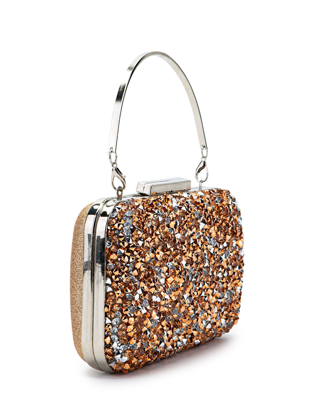 Pembe Taşlı Premium Debbie Abiye El Çantası Rose-3