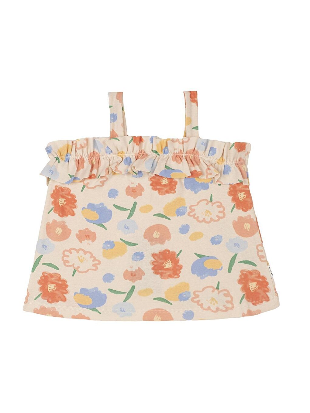 Pembe Çiçek Buketi Fırfırlı Şortlu Set-2