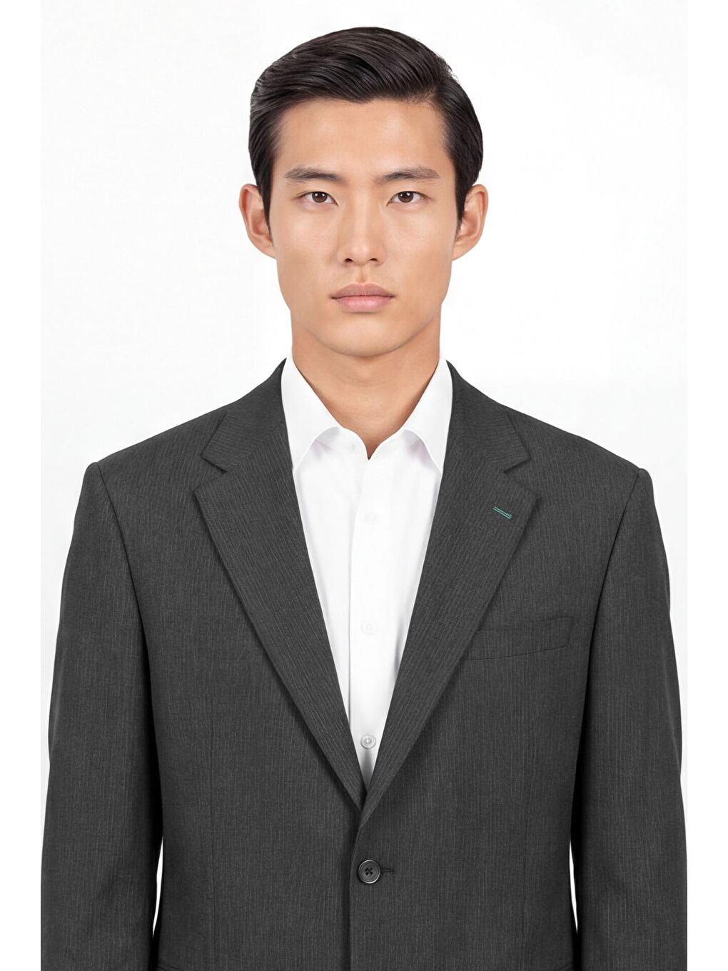 Gri Giotelli Erkek Füme Dar Kesim Slim Fit Viskon Dokuma Normal Bel 6 Drop Takım Elbise-3