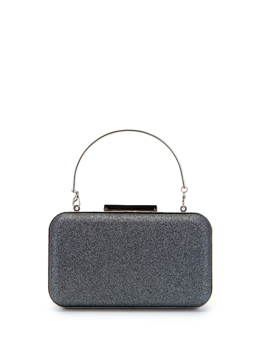 Taşlı Premium Debbie Abiye El Çantası Antrasit-2