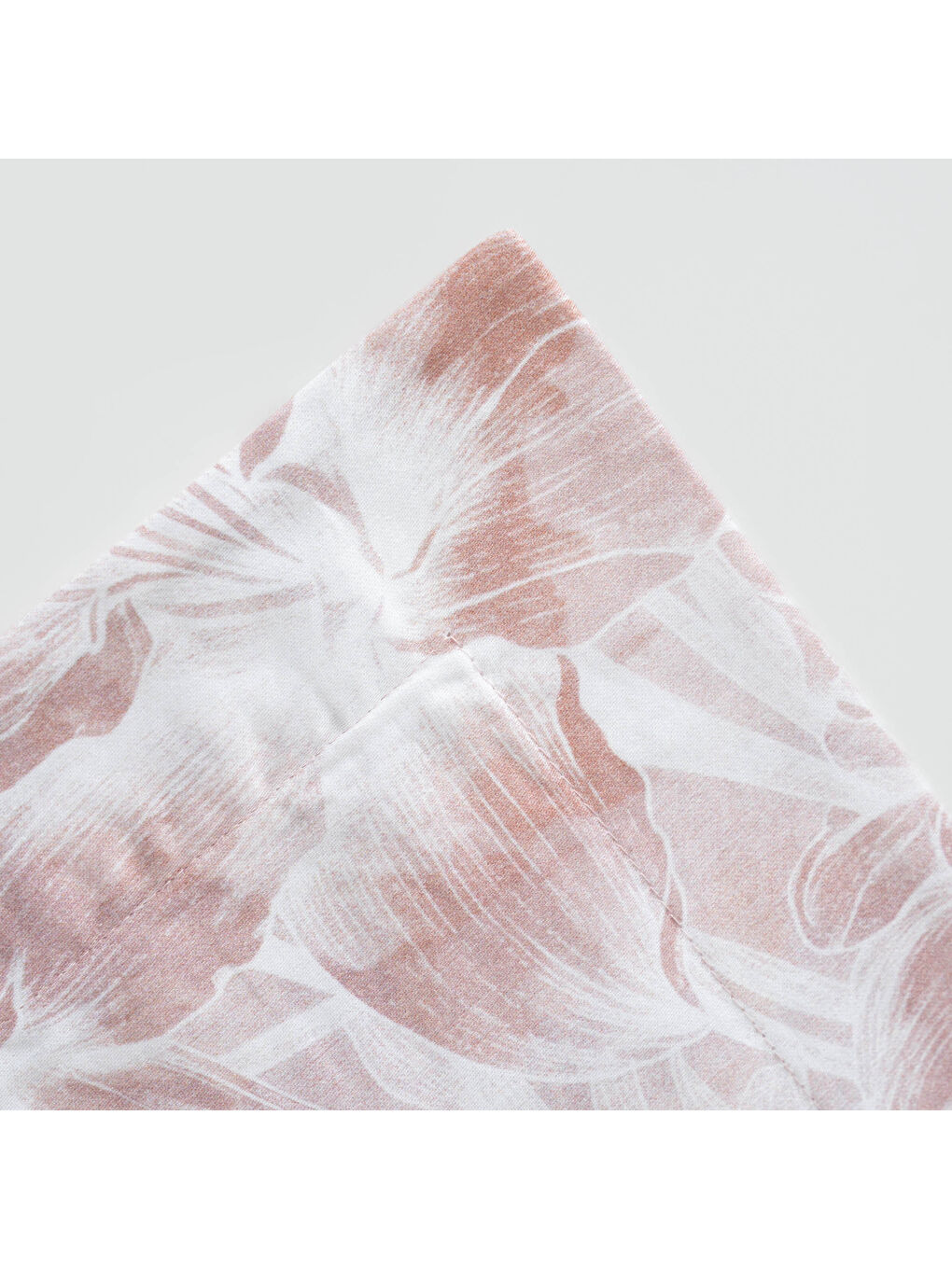 Pembe Fiorina Çift Kişilik Nevresim Takımı %100 Pamuk 210 TC 83 Tel Saten Digital Baskılı Pudra-4