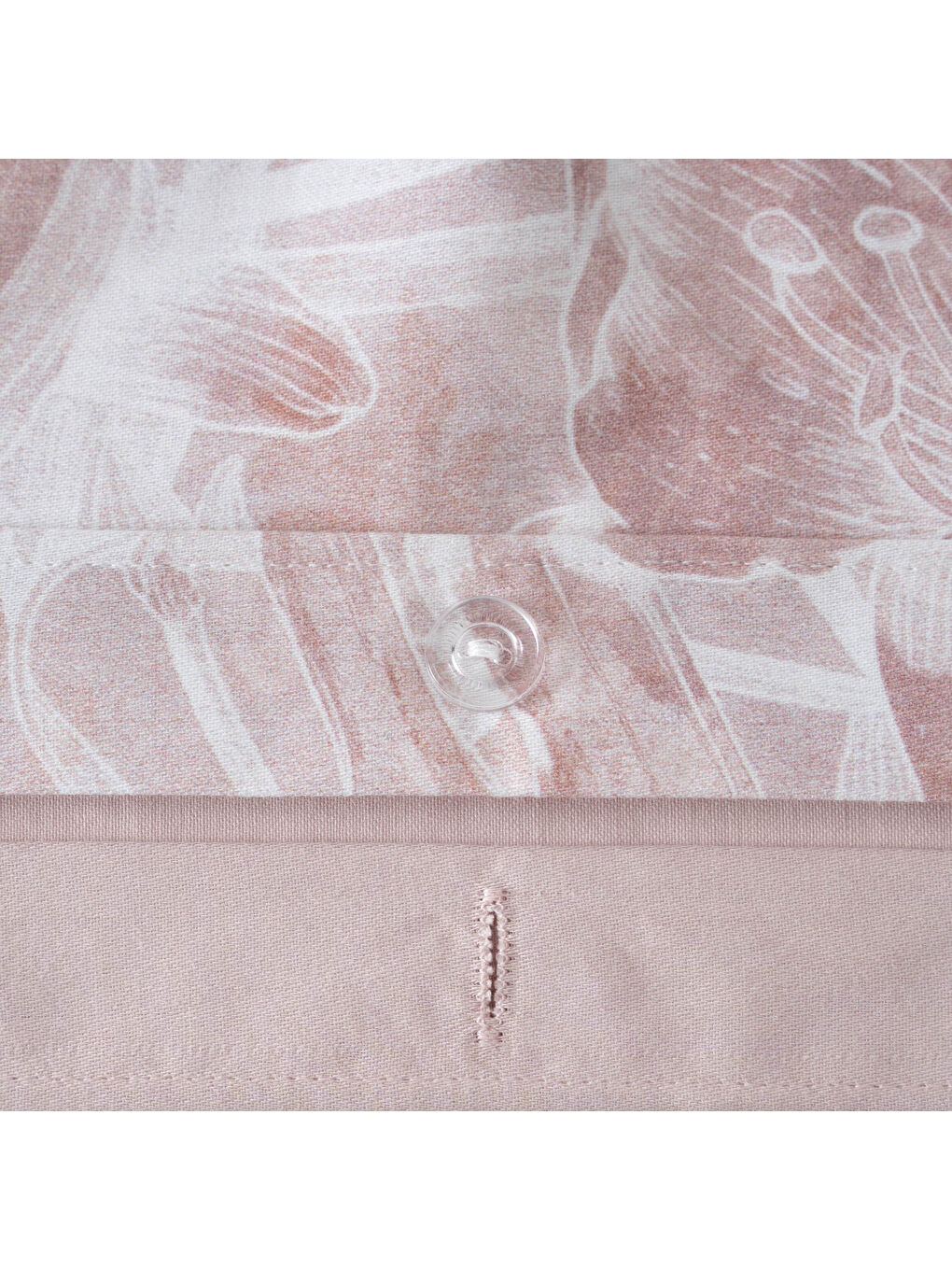 Pembe Fiorina Çift Kişilik Nevresim Takımı %100 Pamuk 210 TC 83 Tel Saten Digital Baskılı Pudra-5