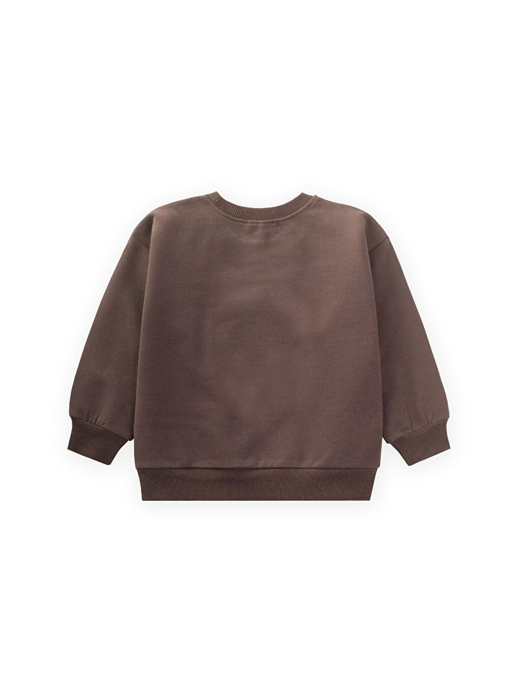 Süzene Nakışlı Sweatshirt 1-7 Yaş Kahverengi-1