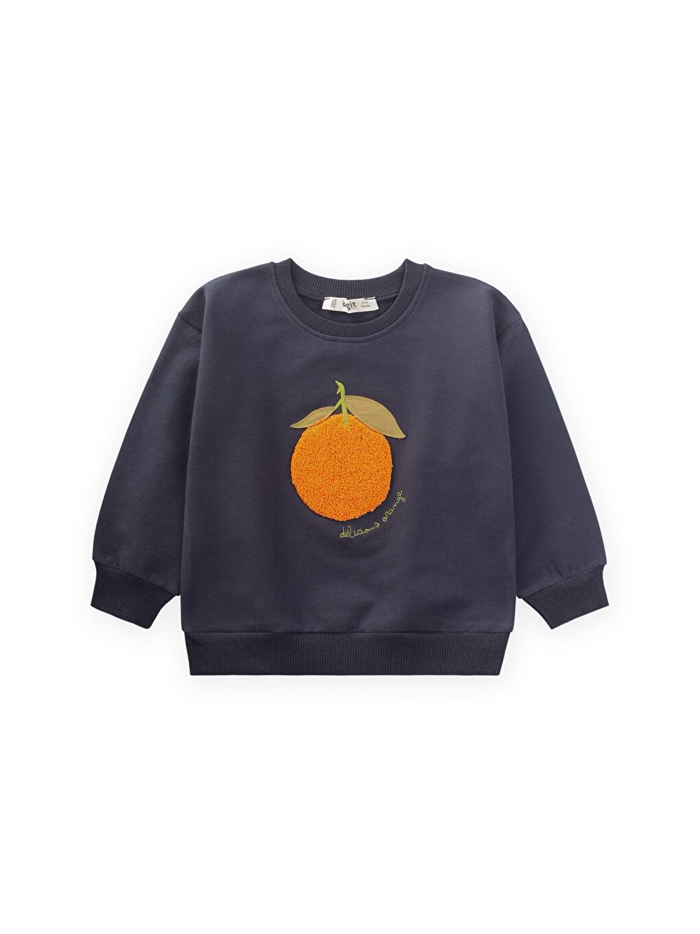 Süzene Nakışlı Sweatshirt 1-7 Yaş Antrasit