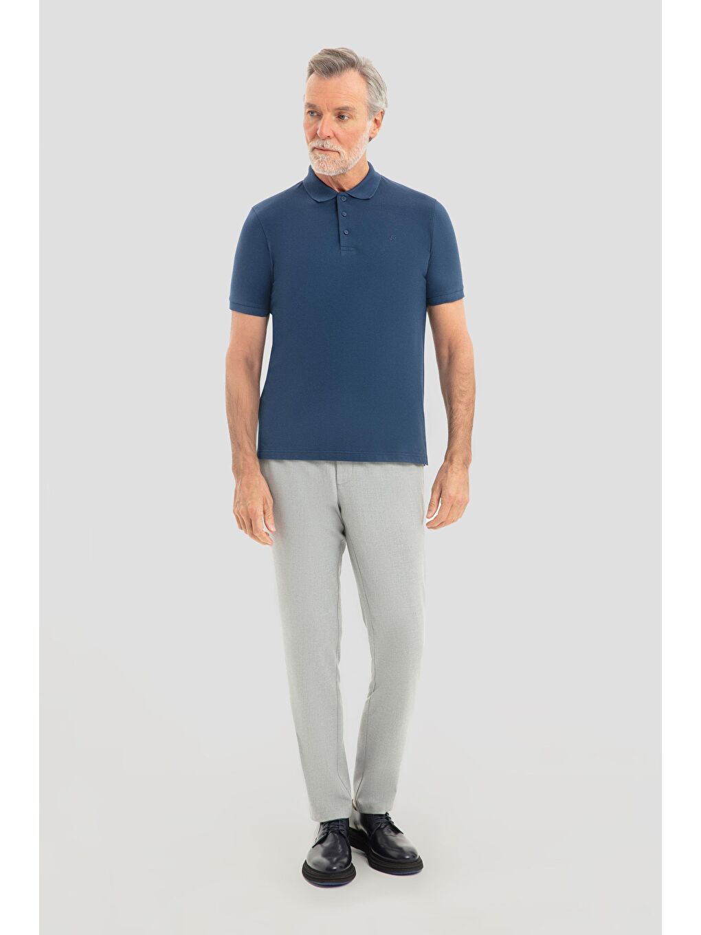 Mavi İndigo Regular Fit %100 Pamuklu Polo Yaka Tişört-1