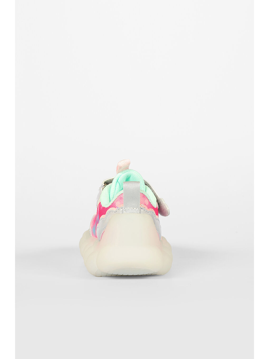 Gri Balloon Işıklı Kız Bebek Gümüş Spor Ayakkabı-5