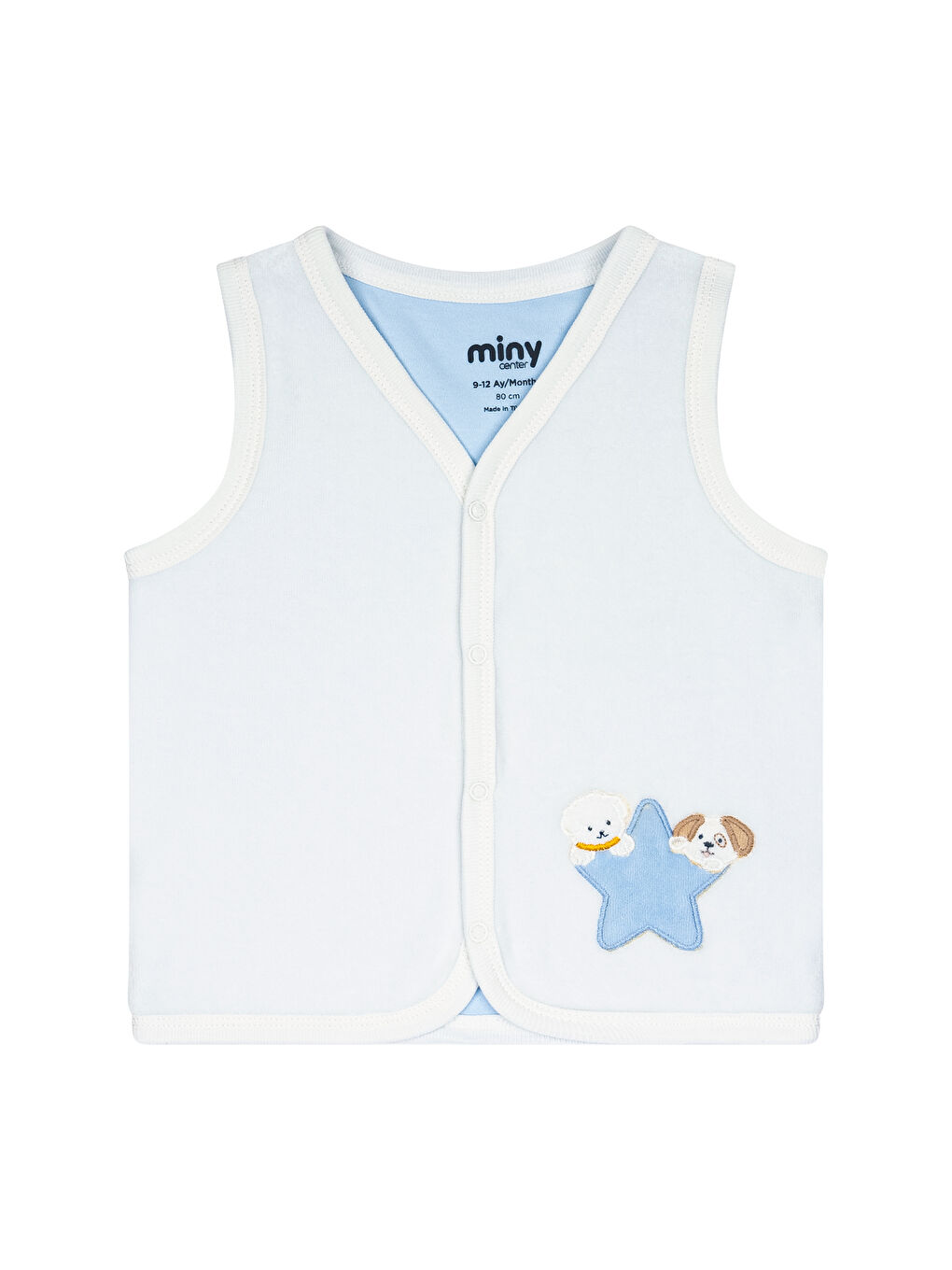 Mavi Erkek Bebek Yelek-1