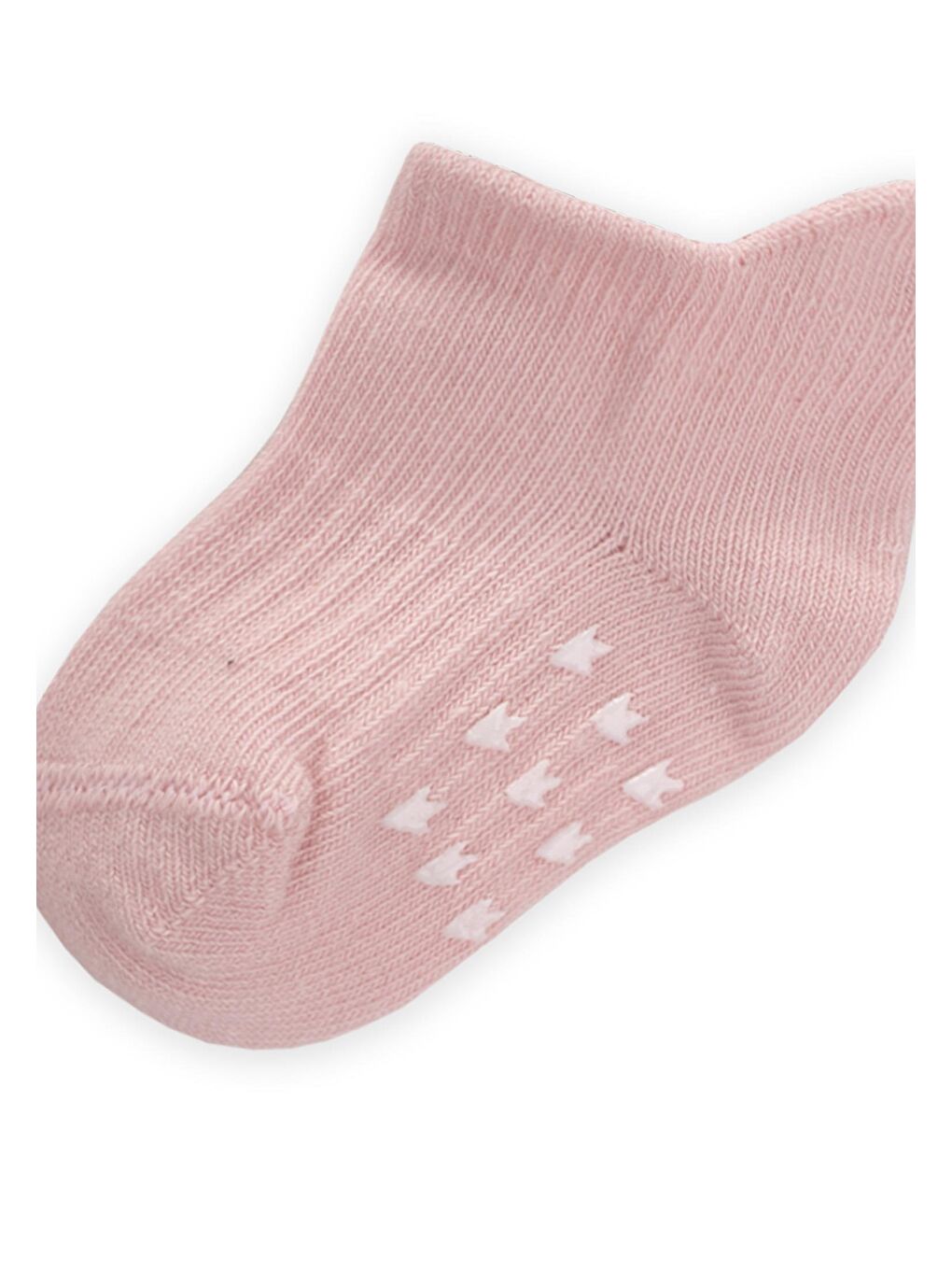 Pembe Kız Çocuk Baskılı Patik Çorap-1