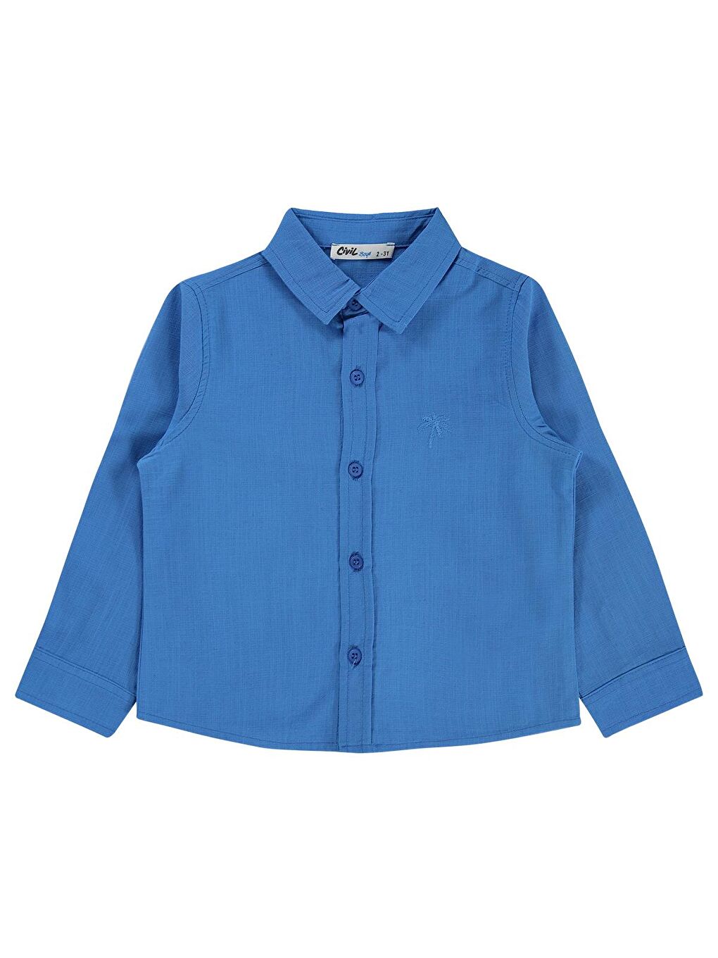 Turkuaz Boys Erkek Çocuk Basic Uzun Kol 2-5 Yaş Gömlek - Mavi