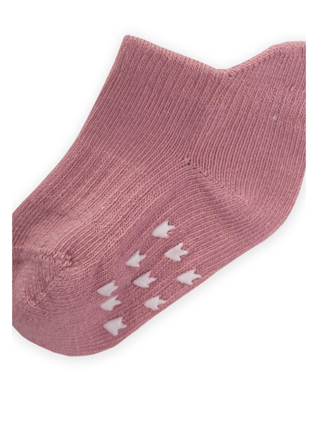 Pembe Kız Çocuk Baskılı Patik Çorap-1