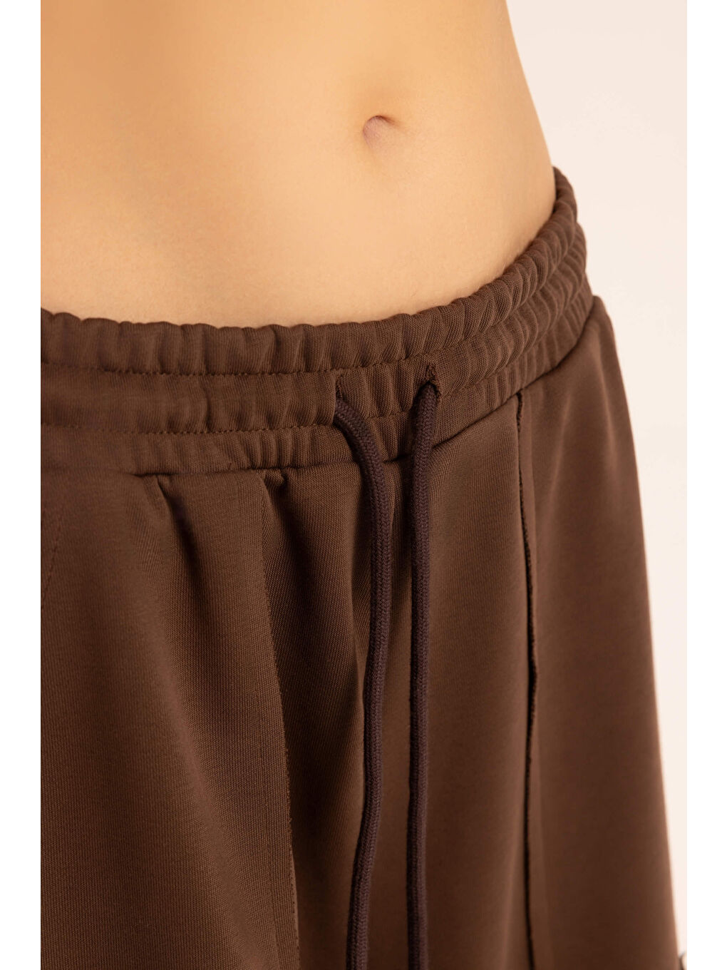 Kahverengi Flex Kahve Oversize T-Shirt Eşofman Takım-6