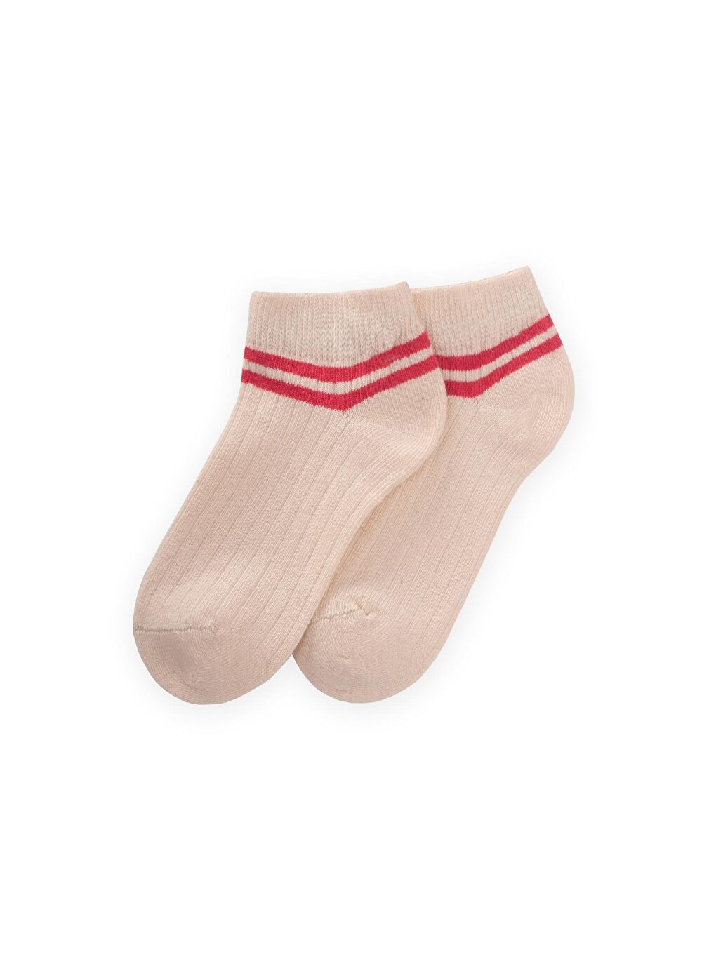 Mercan Kız Çocuk Çizgili Patik Çorap