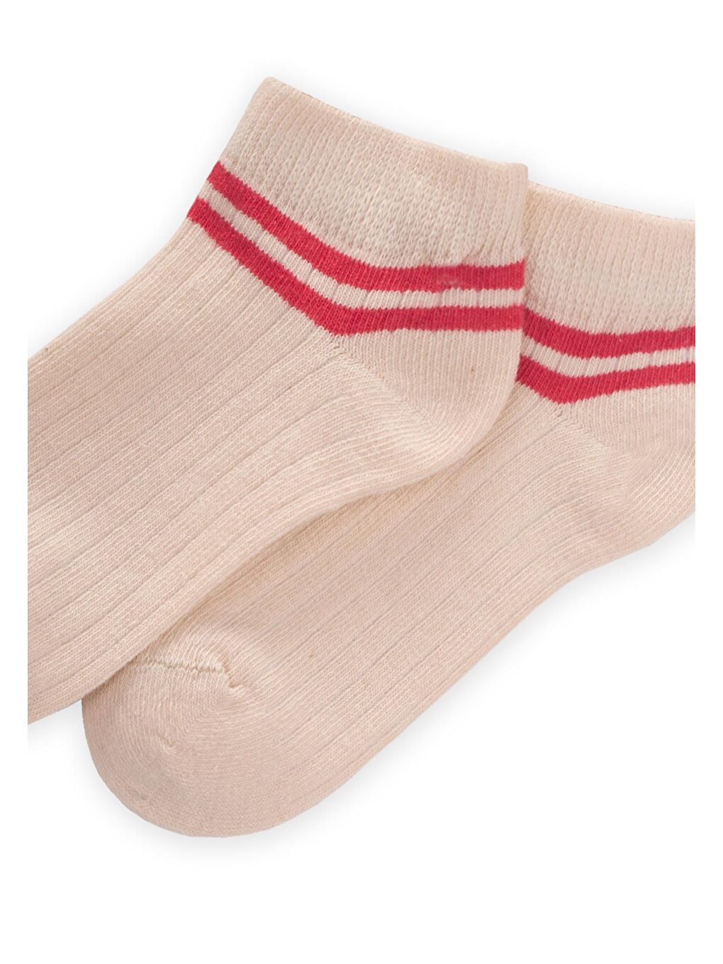 Mercan Kız Çocuk Çizgili Patik Çorap-1