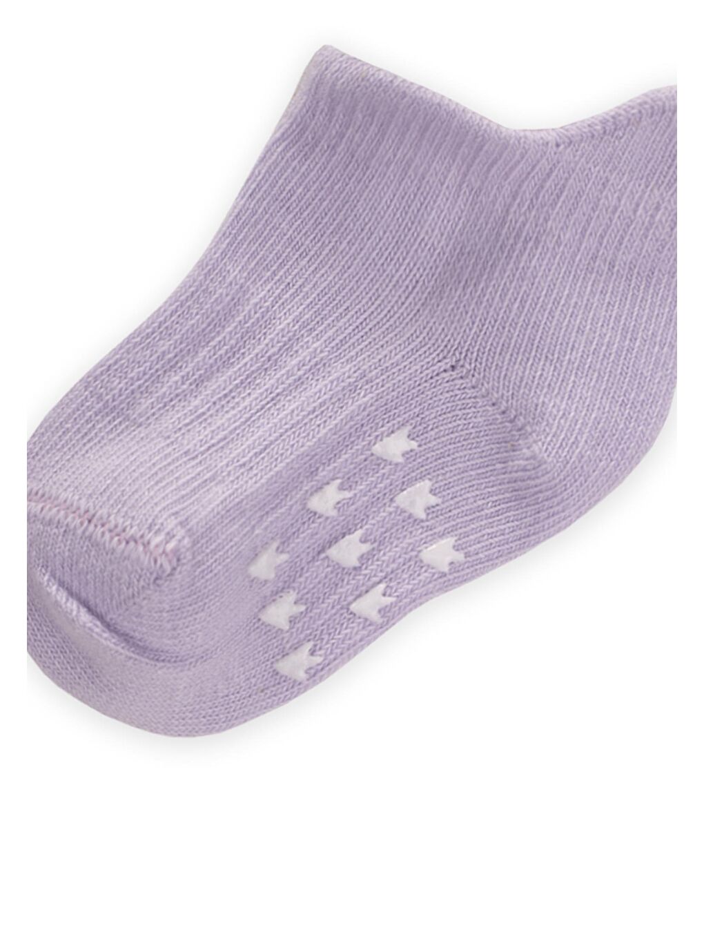 Lila Kız Çocuk Baskılı Patik Çorap-1