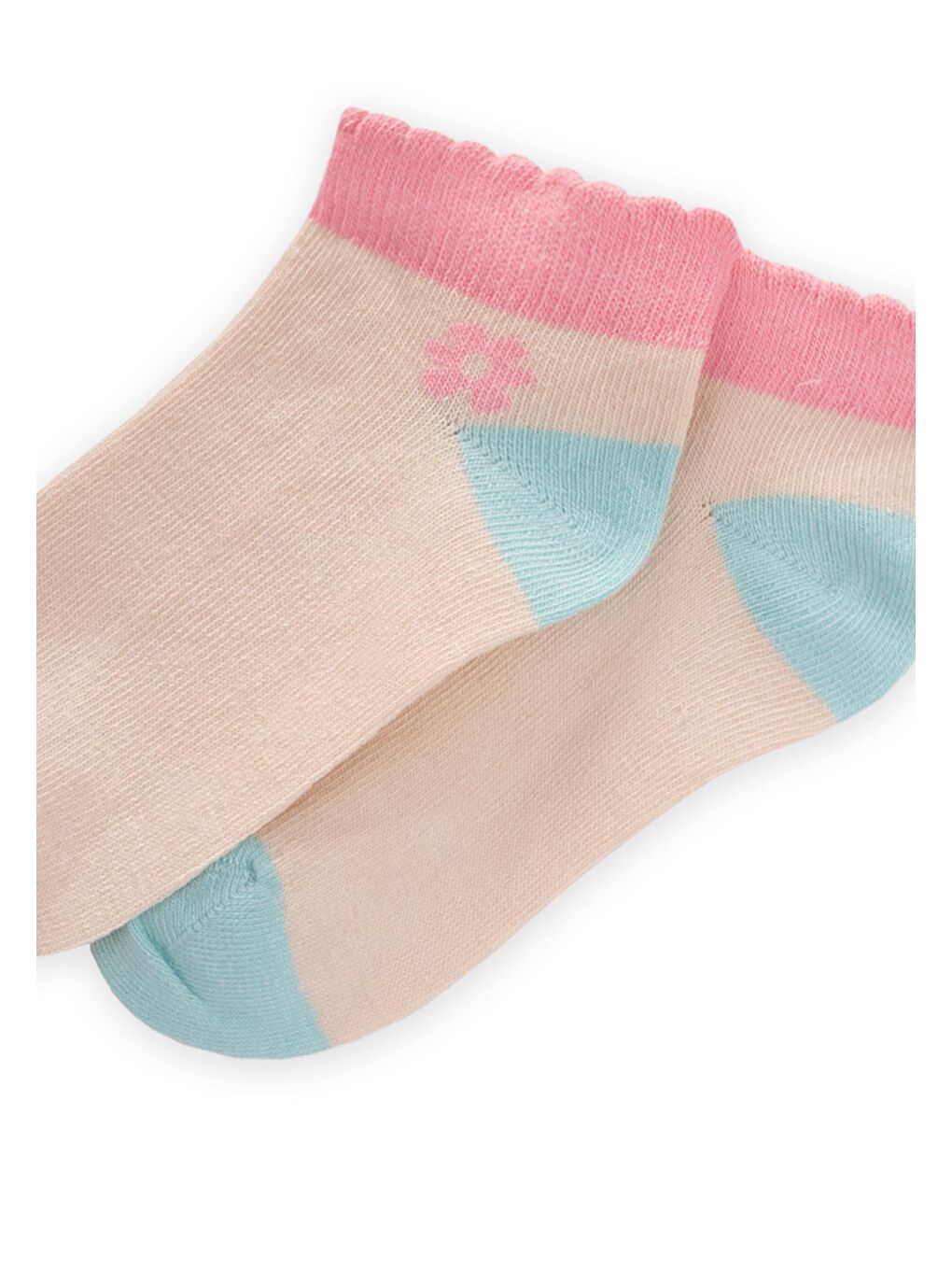 Mavi Kız Çocuk Patik Çorap-1