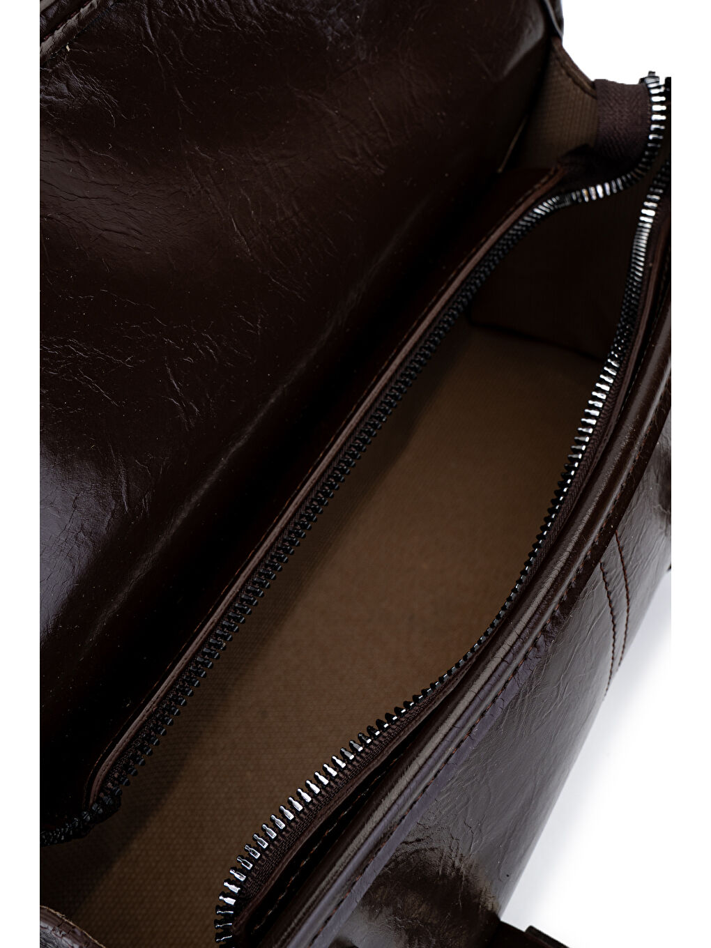 Kahverengi Suni Deri Baget Çift Toka Liars Acı Kahve Kadın Kol Çanta-4