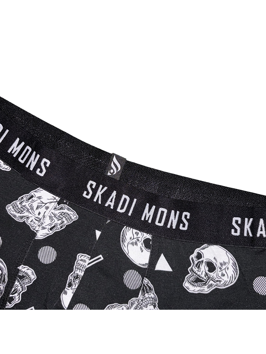 Skadi Mons Siyah-Beyaz Skull Erkek Çok Renkli Boxer - 1