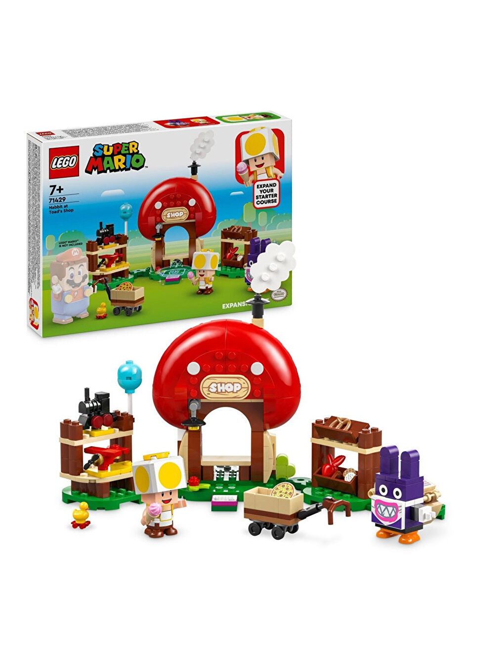 Lego Renksiz Super Mario Nabbit Toad'Un Dükkanında Ek Macera Seti 71429