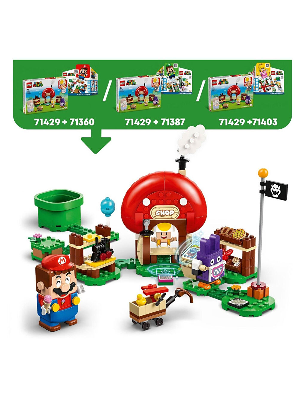 Lego Renksiz Super Mario Nabbit Toad'Un Dükkanında Ek Macera Seti 71429 - 4