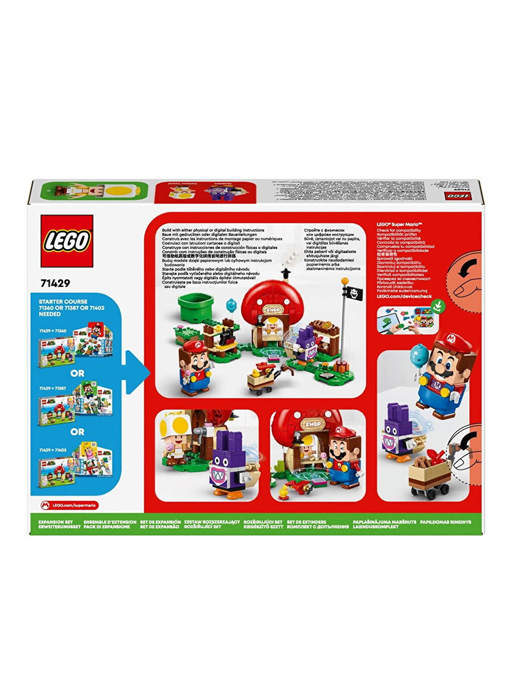 Lego Renksiz Super Mario Nabbit Toad'Un Dükkanında Ek Macera Seti 71429 - 7