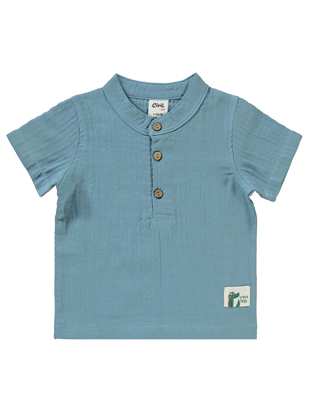 Baby Erkek Bebek Şortlu Takım 6-18 Ay İndigo-2