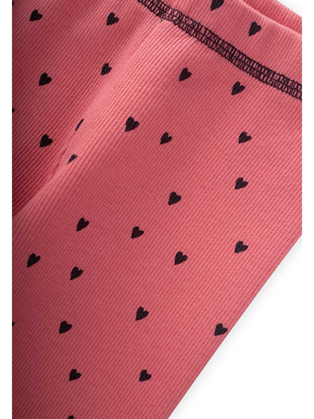 Pembe Kız Çocuk Desenli Tayt-1