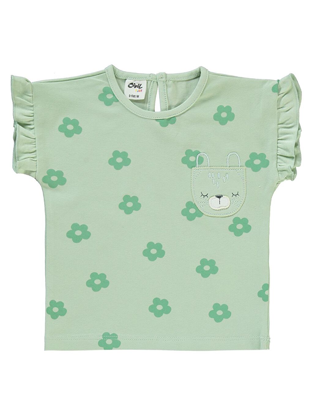 Baby Kız Bebek Takım 6-18 Ay Çağla Yeşili-2