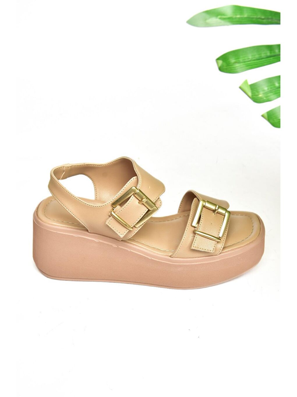 Bej S5905504 Ten Kadın Sandalet