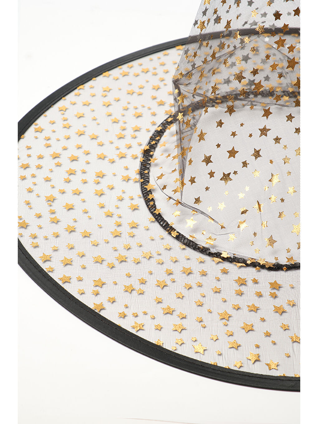 Siyah  Yıldız Baskılı Şapka-1