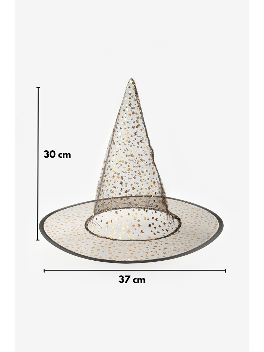 Siyah  Yıldız Baskılı Şapka-2