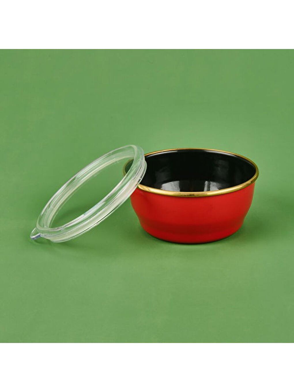 Warm Emaye 3'lü Saklama Kabı Seti - Kırmızı-2