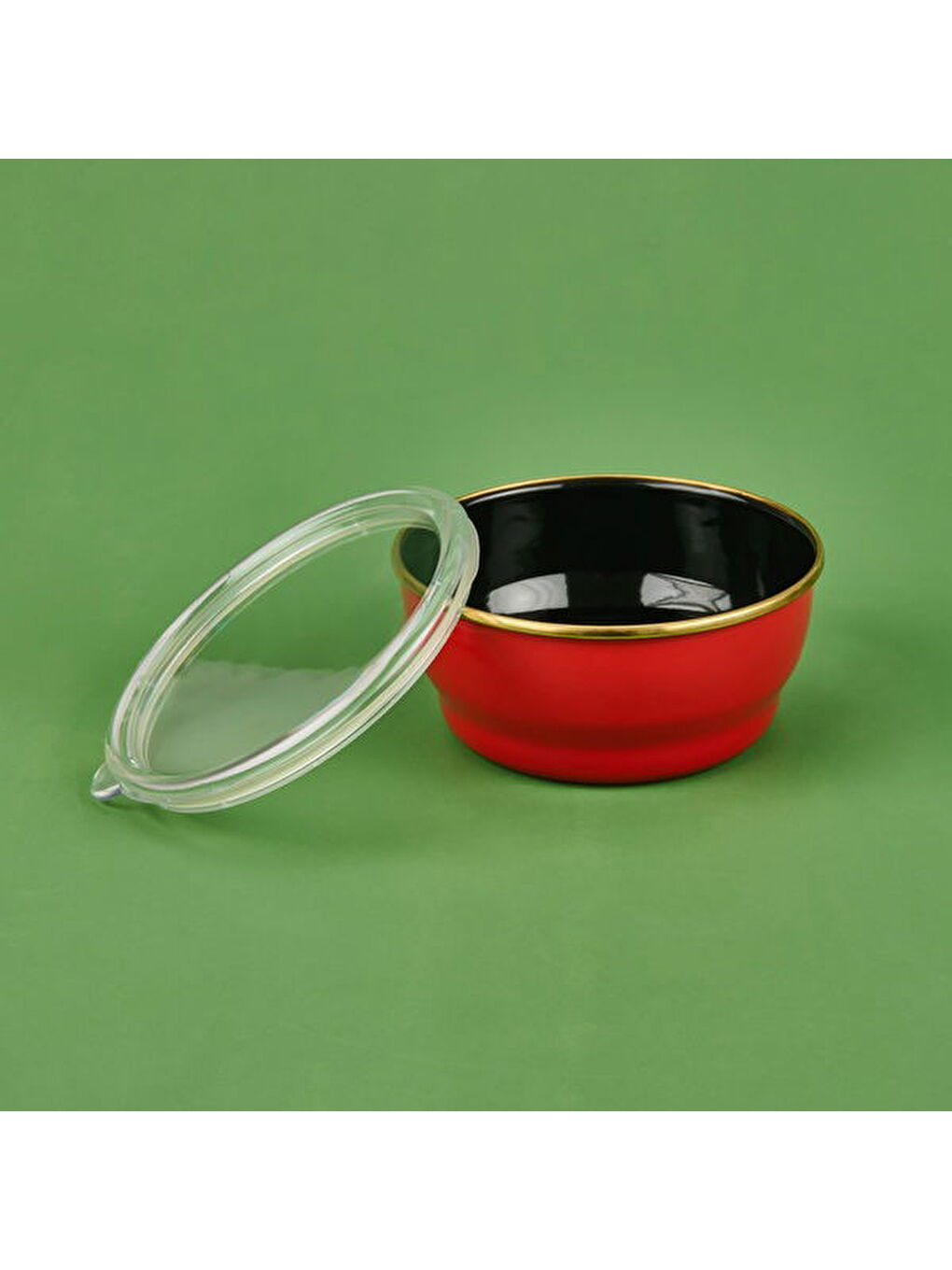 Warm Emaye 3'lü Saklama Kabı Seti - Kırmızı-4