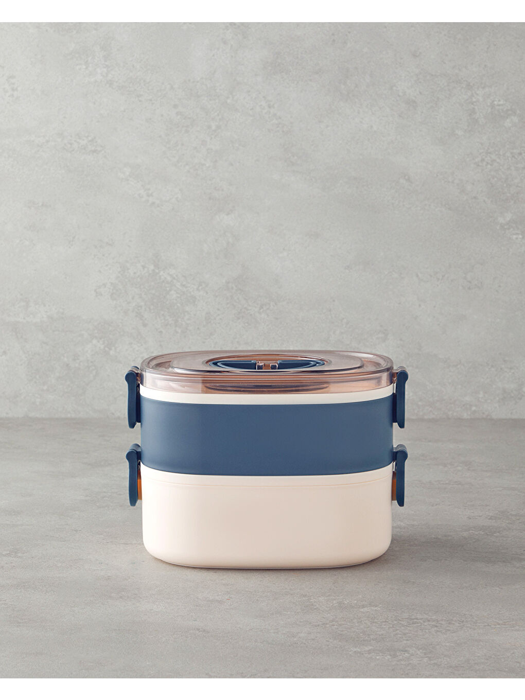 Audrey Paslanmaz Çelik 8 Parça Lunch Box 1900 ml Lacivert