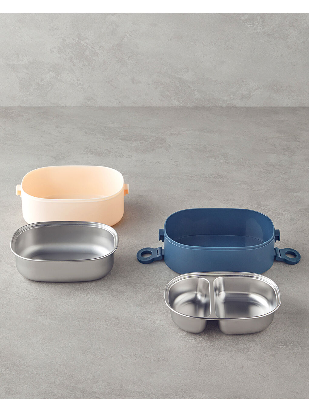 Audrey Paslanmaz Çelik 8 Parça Lunch Box 1900 ml Lacivert-3