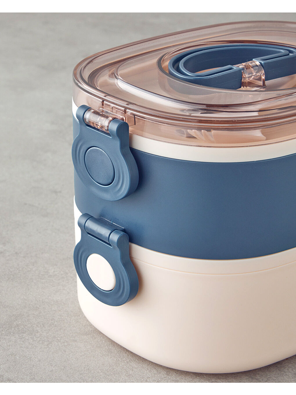 Audrey Paslanmaz Çelik 8 Parça Lunch Box 1900 ml Lacivert-4