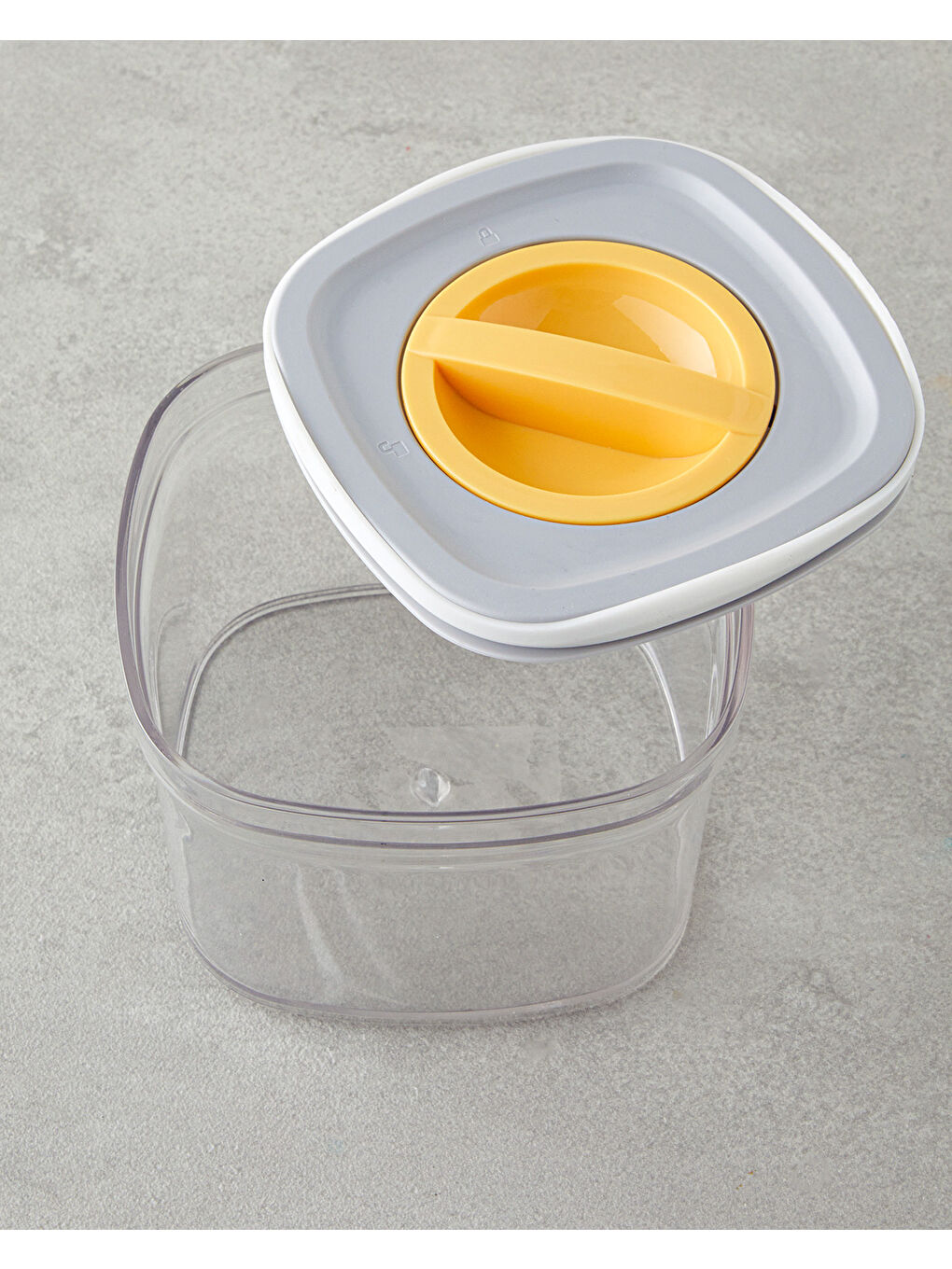 Adly Plastik 3 Parça Saklama Kabı 700 ml – 1,4 L – 2 L Yeşil-Krem-2