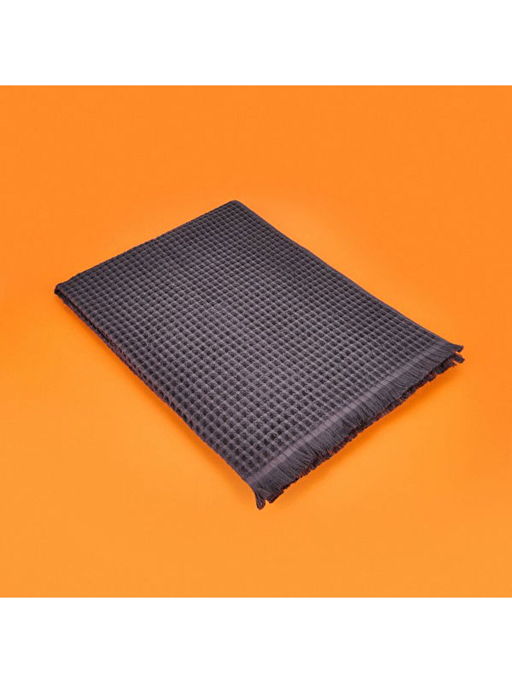 Soft Waffle Banyo Havlusu - Antrasit - 70x140 cm-1