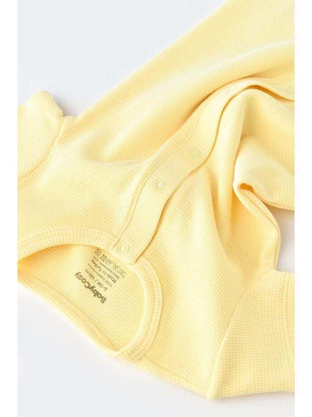 Organik Kısa Kollu Tulum Sarı - Csyw1016-2