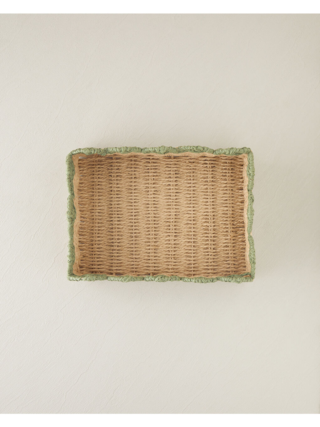 Grind Kağıt Tepsi 34x25 Cm Yeşil-Sarı-1