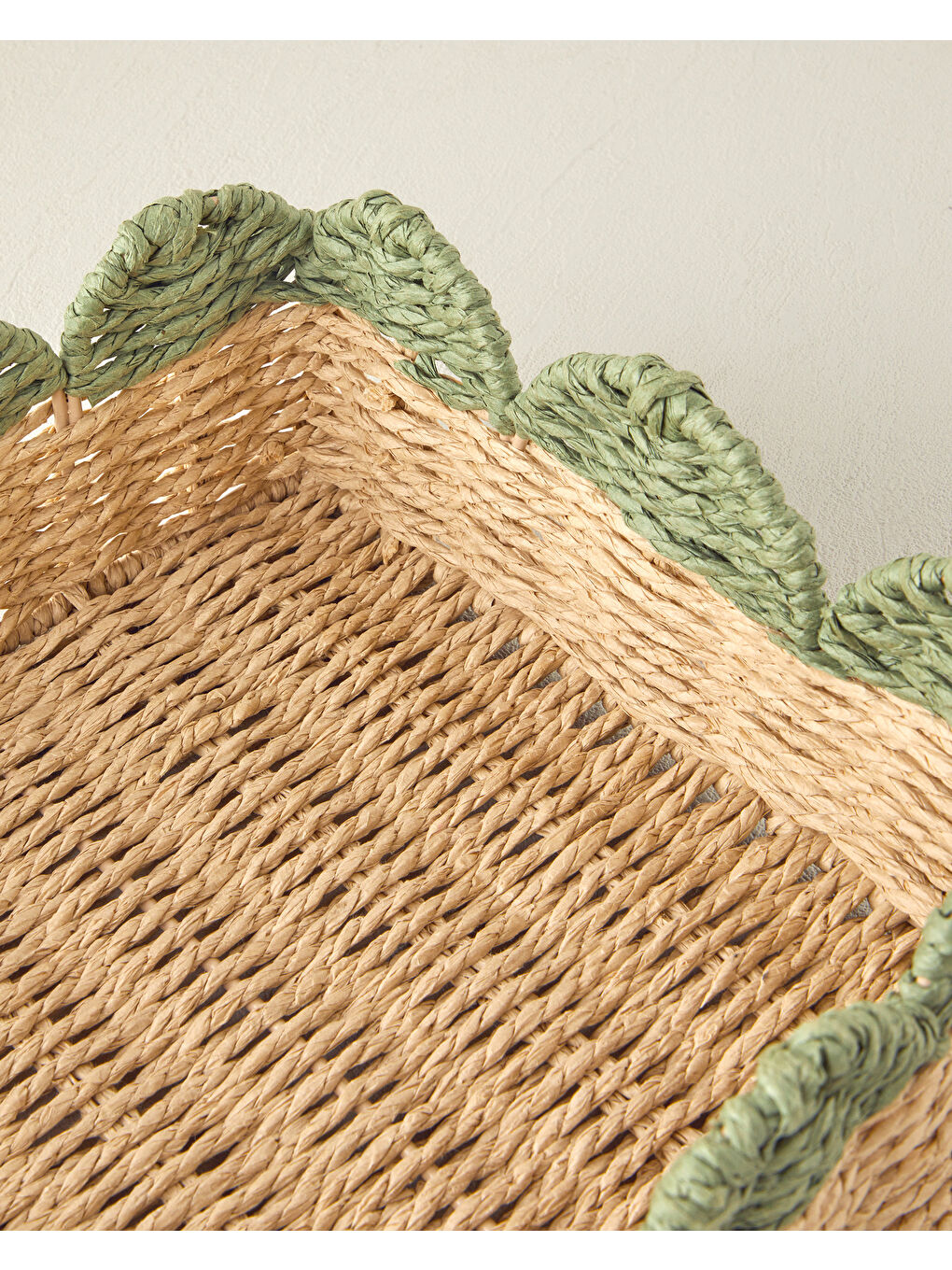 Grind Kağıt Tepsi 34x25 Cm Yeşil-Sarı-3