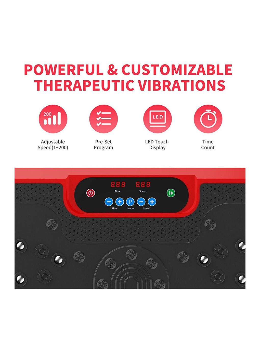 Siyah Elite Plates Egzersiz Ve Titreşimli Basen Karın Kol Bacak Spor Aleti WXA702-1