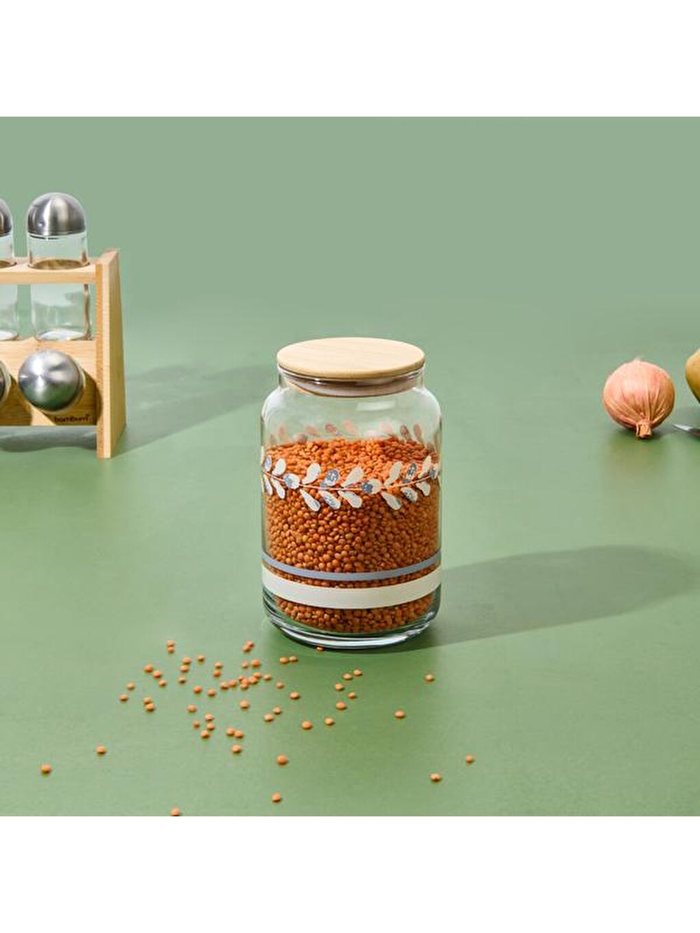 Karışık Kitchen Butas Kavanoz - Renkli - 970 ml